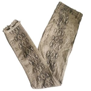 Zara snakeskin skinny jeans size 4